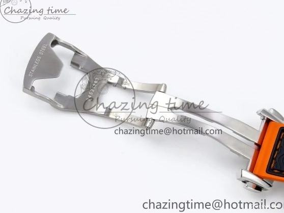 0210 Comfortable Planet Ocean 43.5mm SS VSF 1:1 Best Edition Black Orange Bezel Gray Dial on Nylon Strap A8900 Super Clone V 7730